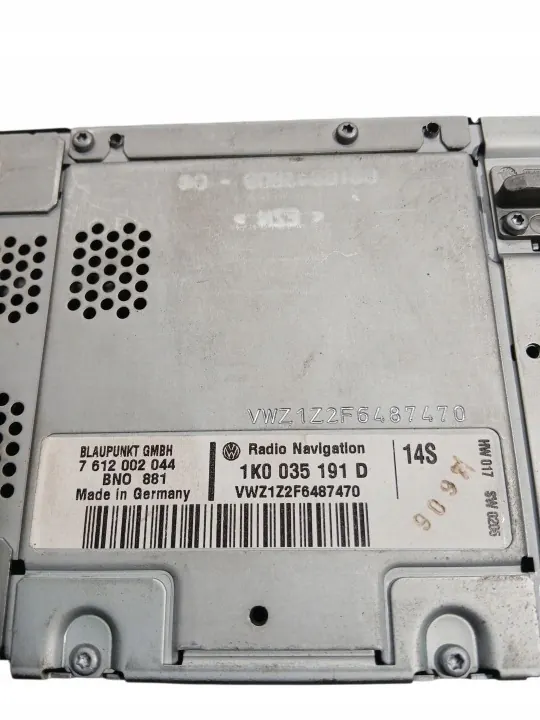 Radio CD Navigation OEM 1K0035191D pour VW Passat B6 image 3