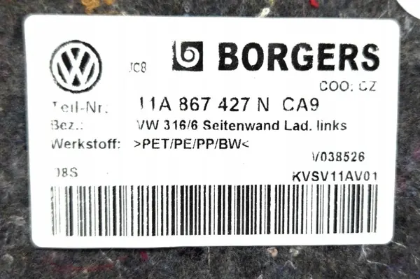 Moldura porta-malas esquerda OEM 11A867427N CA9 VW ID4 image 8
