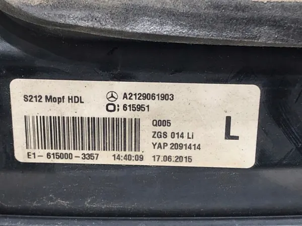 LINKER ACHTERLICHT MERCEDES S212 Kombi 09-16 A2129061903 image 4
