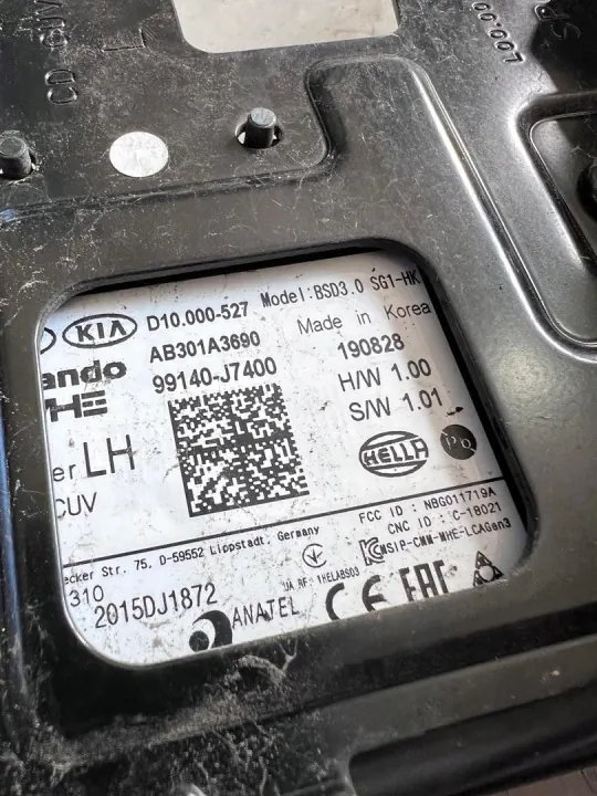 Dodehoeksensor OEM XCEED CZUJNIK MARTWEGO POLA LEWY image 6