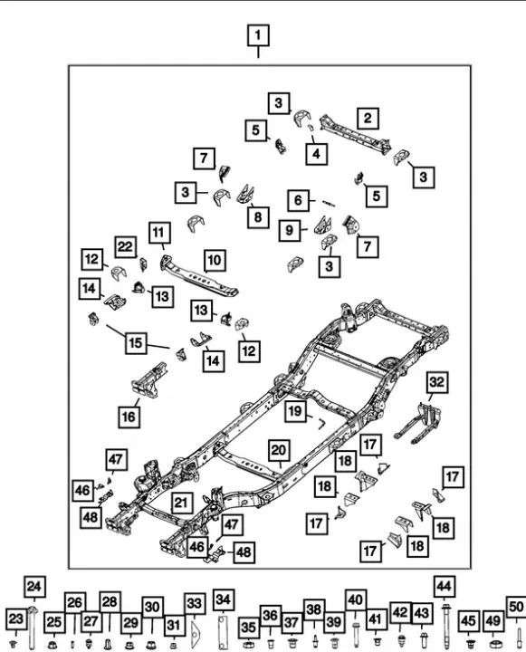 Cadre quart gauche OEM 68638541AB pour Wrangler JL image 6