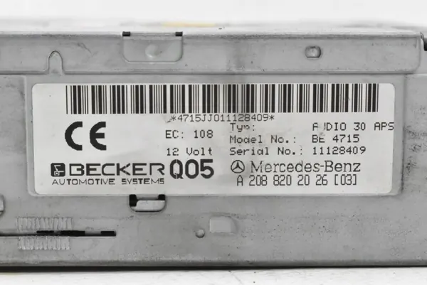 Radio CD Navigatie OEM A2088202026 voor Mercedes E-Klasse W210 image 6