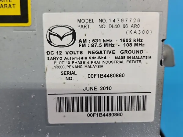 Radio Mazda 2 II DE OEM 14797726 - Occasion image 5