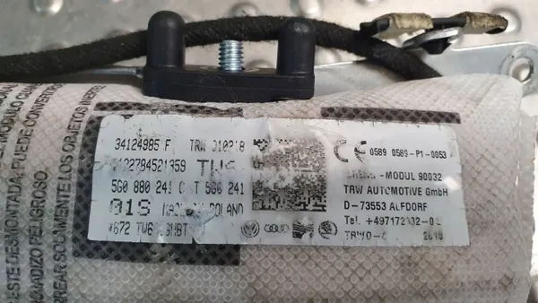 Säteskudde OEM S26380511 för VW Golf VII 2012- image 3