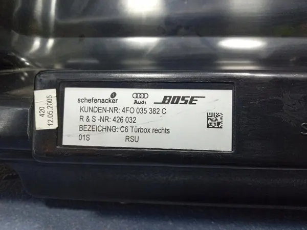 Kaiutin/Subwoofer OEM 4F0035382C Audi A6 C6 Avantille image 4
