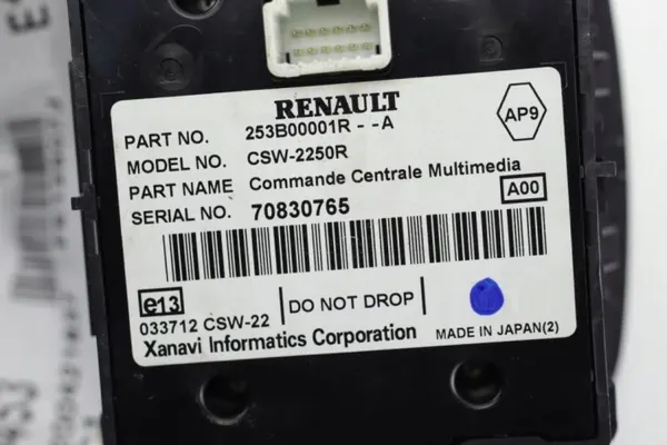 Renault Laguna III navigointiohjain OEM 253B00001R-A image 6