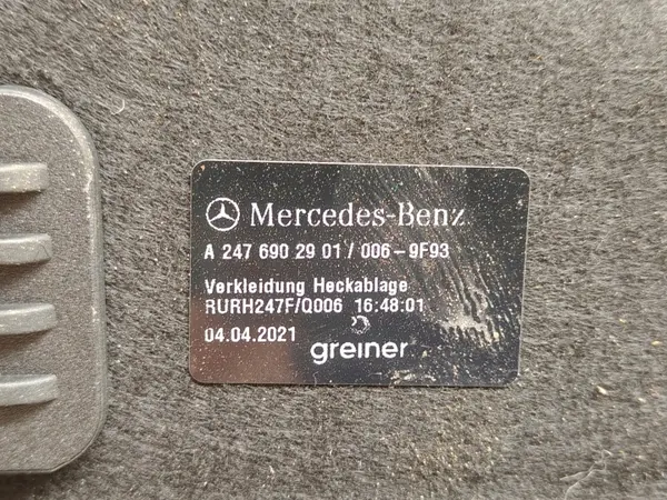 Étagère coffre arrière Mercedes GLA II H247 OEM A2476902901 image 6