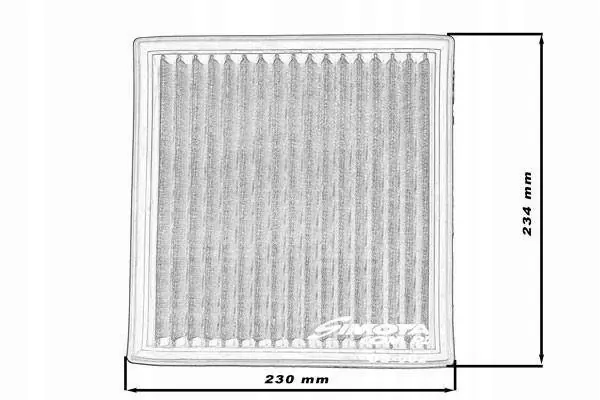 Insert de Filtre à Air SIMOTA OB002 230x234mm image 3