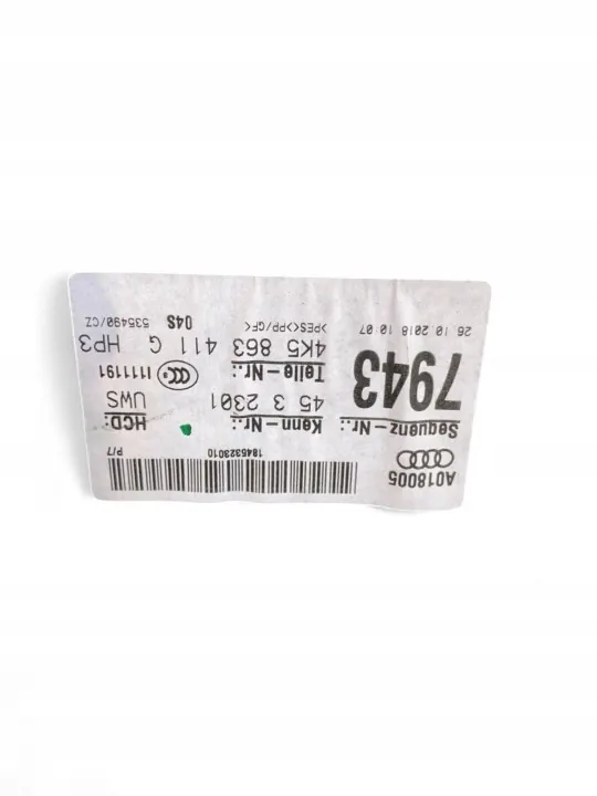 Kofferraumablage Audi OE 4K5863411G - Gebraucht image 9
