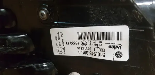 VW GOLF VII SPORTSVAN LIFT LUZ TRASERA IZQUIERDA LED image 8