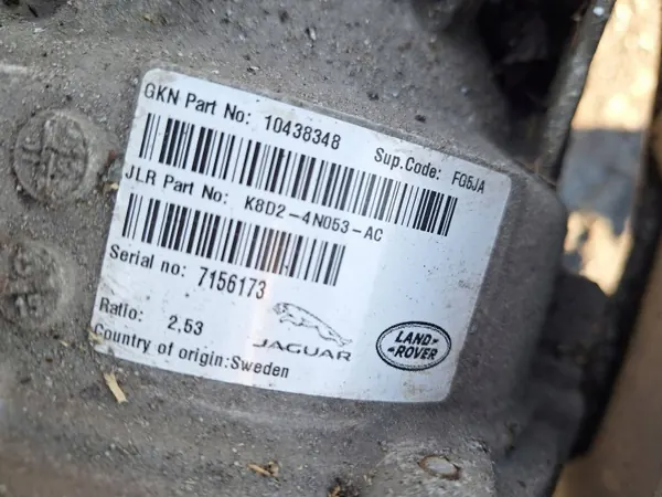 Pont Arrière Différentiel OEM K8D24N053AC Land Rover image 8