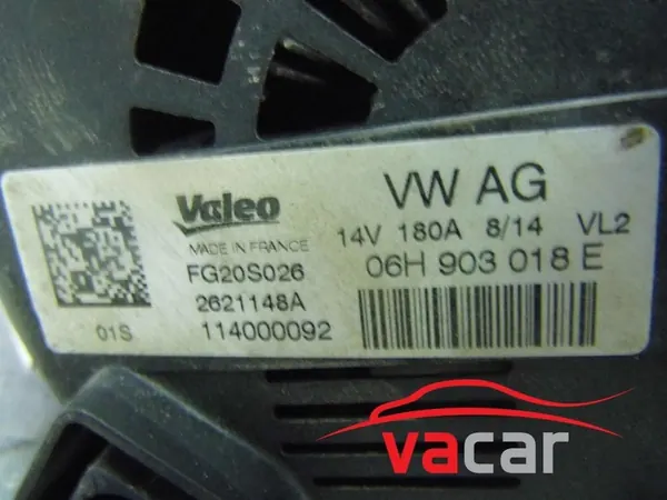 Valeo 180A Vaihtovirtageneraattori Audi A6 A7 2015+ image 9