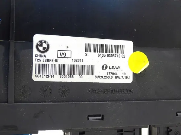 Komfortkontrollmodul BMW X3 F25 9305712 image 3