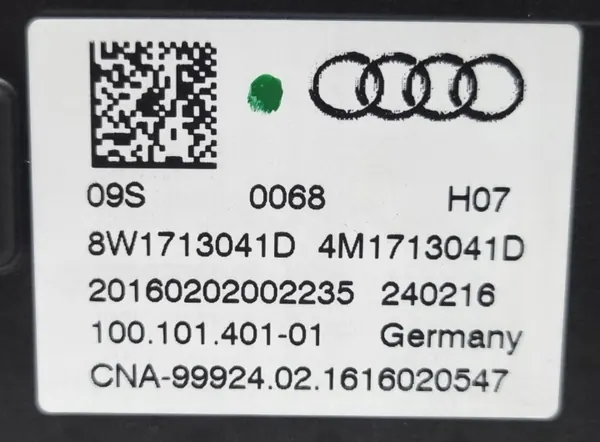 Selector de marchas automático Audi A4 B9 A5 OEM 8W1713041D image 6