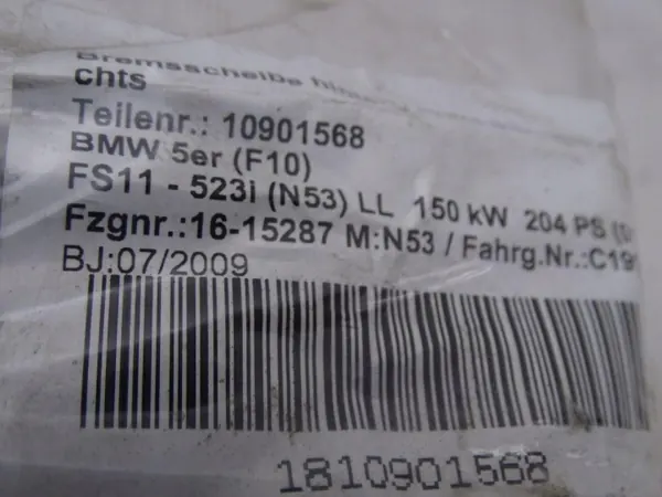 BMW 5 F10 Sedan Rechter Achter Draagarm OEM 6776486 image 4