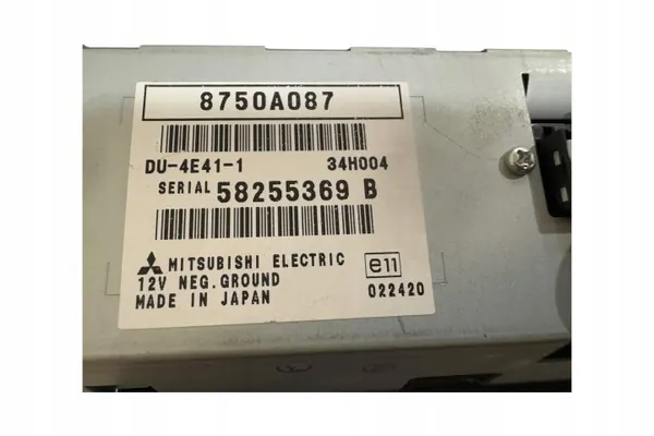 Mitsubishi OE 8750A087 navigointinäyttö Grandisille image 6