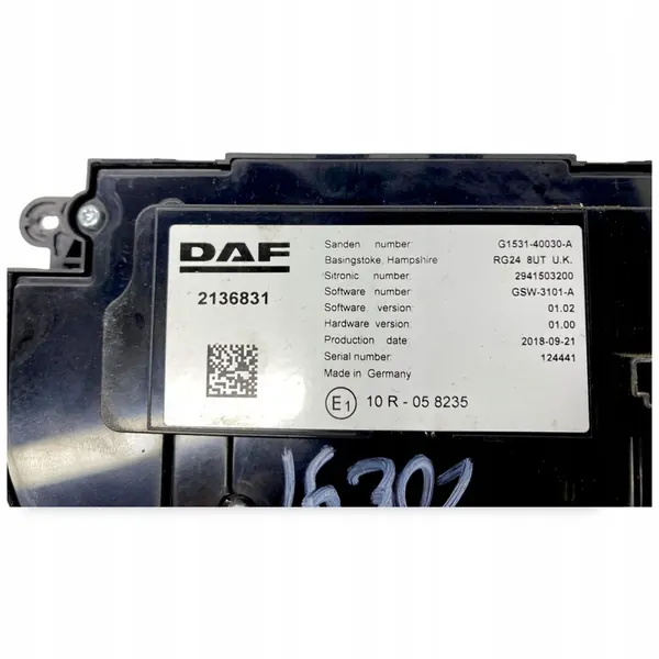 Painel de Aquecimento DAF 2136831 image 4