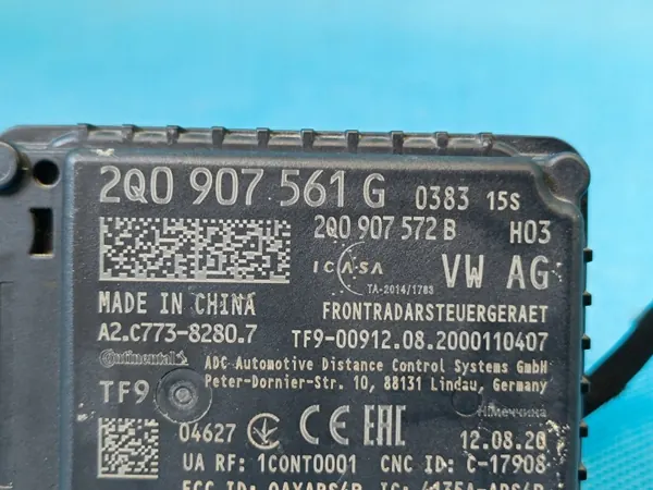Sensor radar OEM 2Q0907572B para VW Tiguan II 2 Lift image 7