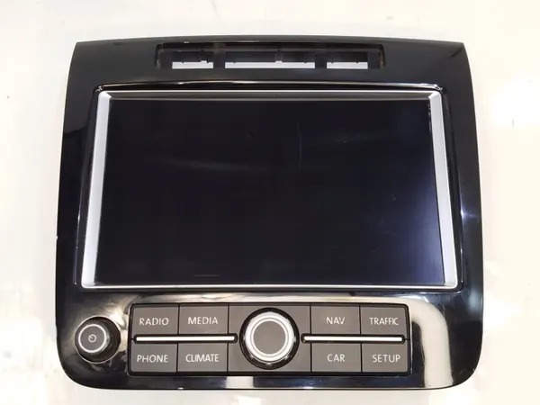 Pantalla Radio VW Touareg OEM 7P6919603 - Usado image 2
