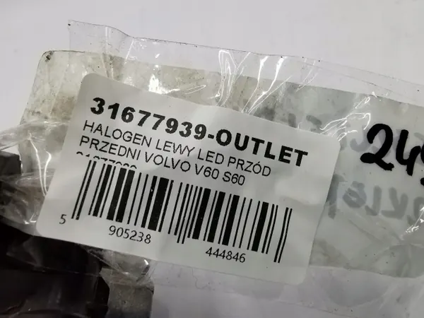 DRL LED Halogène Gauche Volvo V60 S60 OEM 31677939 image 8