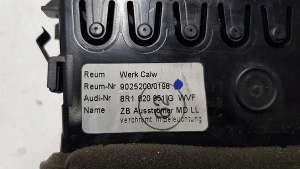 Grelha de ventilação Audi Q5 8R1820951G image 5