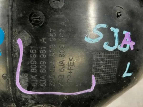 SKODA RAPID Left Front Wheel Arch 5JA809961 image 3