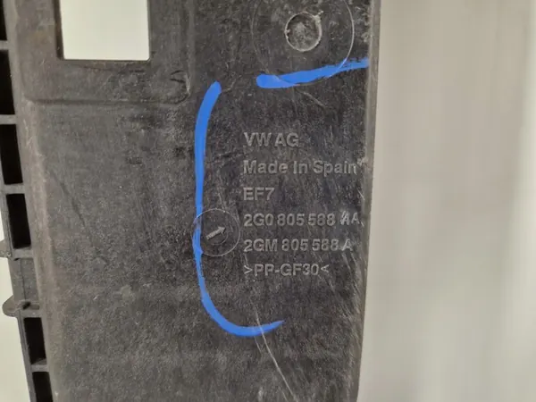 VW Polo 6 VI 2G0 Reforço de Para-choque Dianteiro OEM image 5