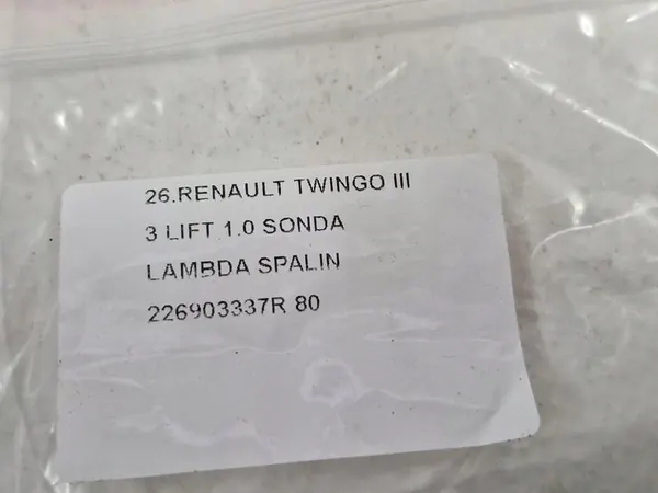 RENAULT TWINGO 3 III LIFT 1.0 B SENSOR LAMBDA 226903337R image 5