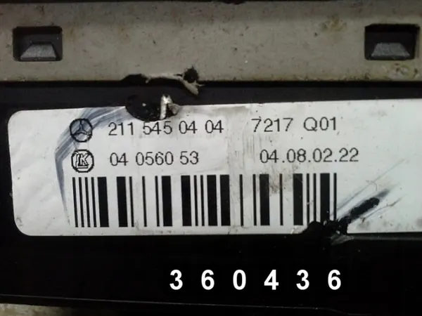 Interruptor Mercedes OEM AM-360436 para Classe E 2003 image 2