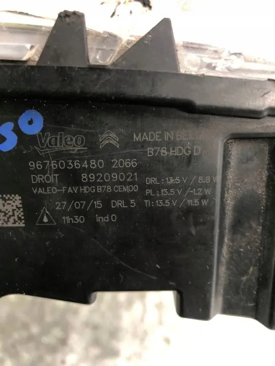 OEM 9676036480 LED DRL Derecho Delantero Citroen C4 II Picasso image 7