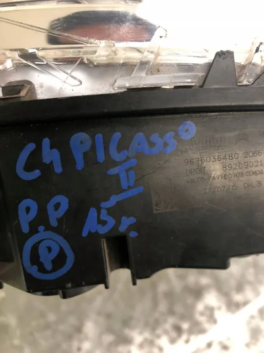 OEM 9676036480 LED DRL Derecho Delantero Citroen C4 II Picasso image 8