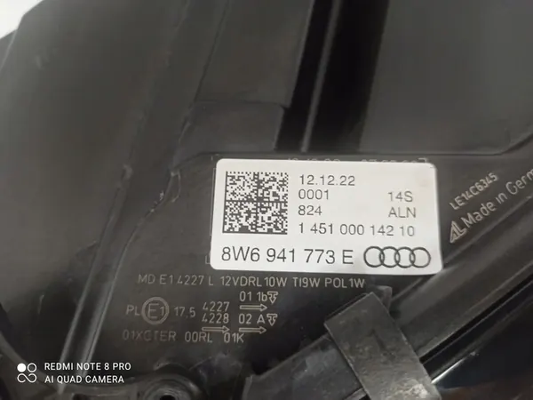 AUDI A5 F5 Faro Izquierdo Full LED 8W6941033D image 5