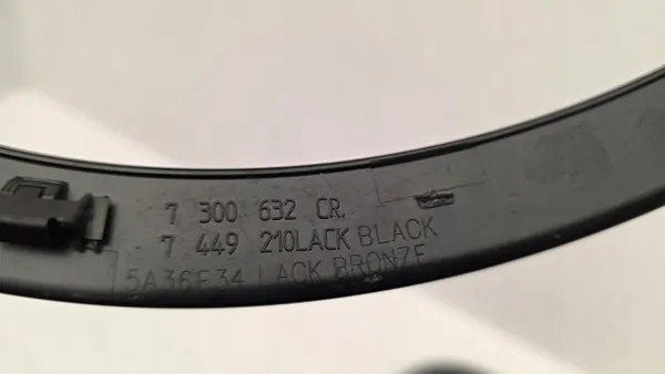 OEM 7449210 7449209 Black Chrome Grille Ring Set image 7