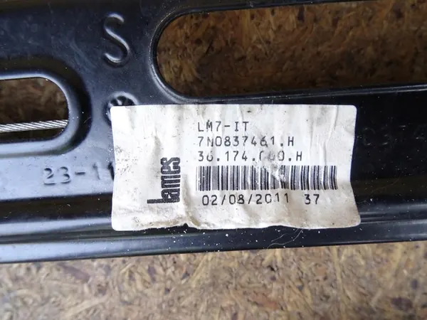 Mecanismo da Janela Frontal Esquerda VW Sharan 7N 7N0837461H image 3