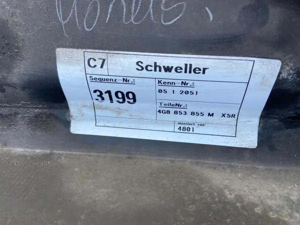Audi A7 C7 S-Line Saia Lateral Esquerda OEM 4G8853855M image 3