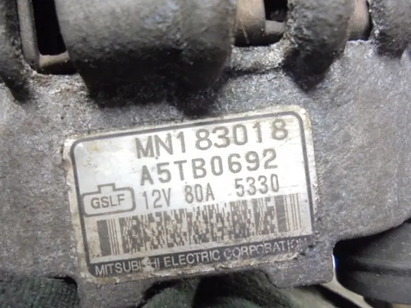 Vaihtovirtageneraattori Mitsubishi Lancer VII 1.6 105KM OE MN183018 image 7