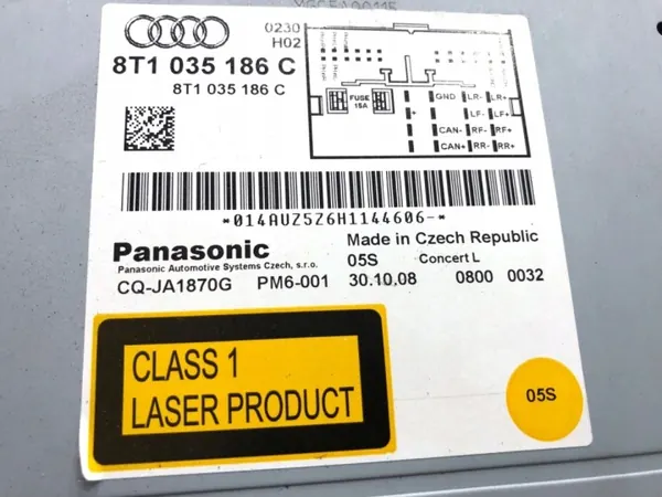 Radio OEM 8T1035186C pour Audi A4 B8 2007-2015 image 6