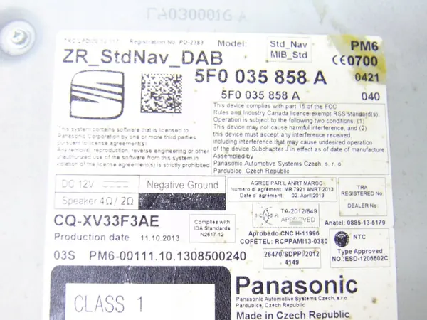 OEM 5F0035858A SD-Kartenleser für SEAT Leon III image 3