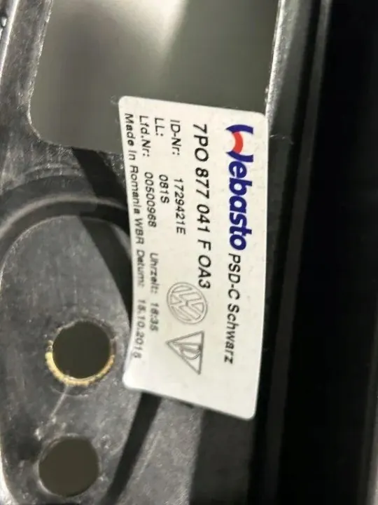 Porsche Cayenne kattoluukku OEM 7P0877041F - Käytetty image 3