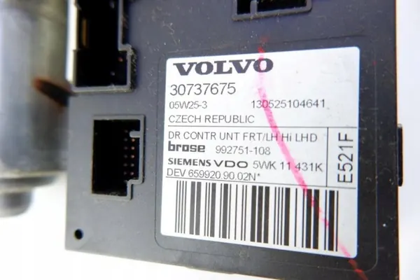 Motor de janela dianteira esquerda Volvo V50 OEM 30737675 image 3