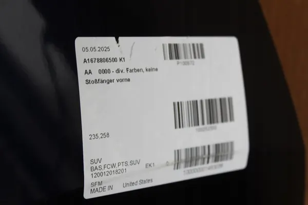 Parachoques delantero Mercedes GLE 167 W167 SUV image 7