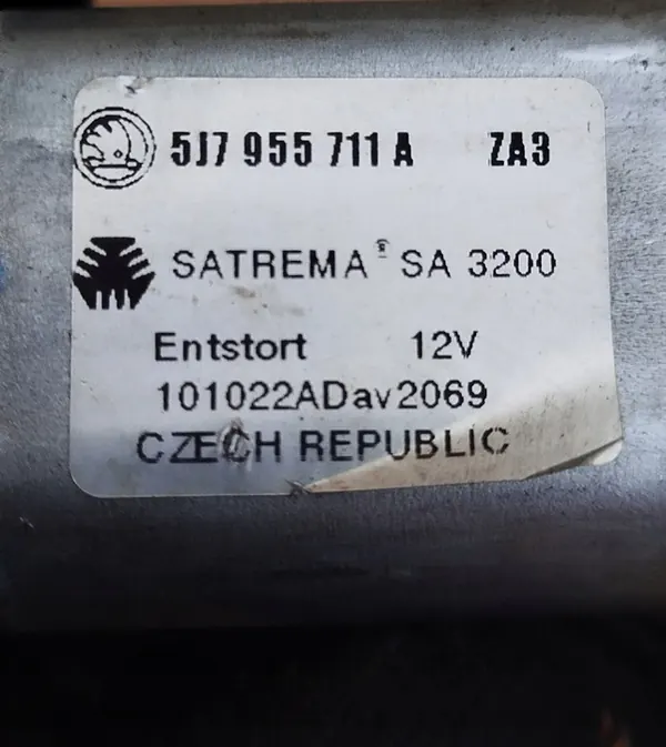 Skoda Fabia II Roomster Heckscheibenwischermotor OEM 5J7955711A image 4
