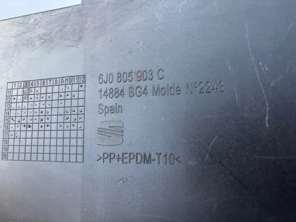 SEAT IBIZA 6J LIFT 12-16 Framskärmsspoiler OEM 6J0805903C image 3