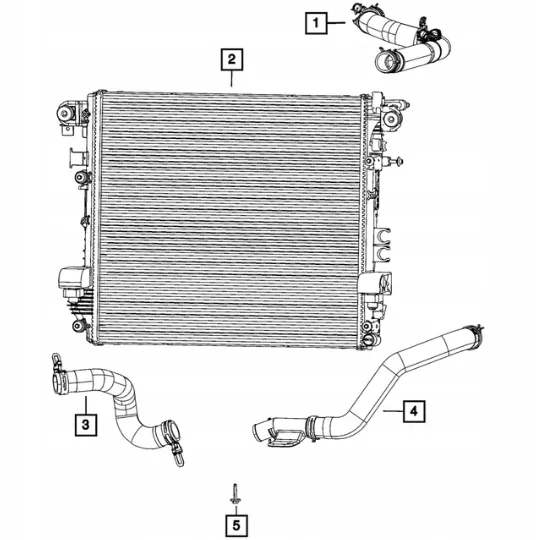 Koelervoerleiding OEM 68464624AB voor Jeep Wrangler image 4