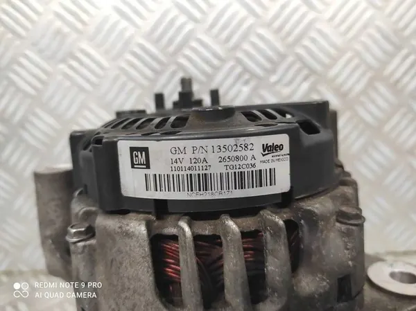 Vaihtovirtageneraattori Opel Insignia 2.0L OE 13502582 image 8