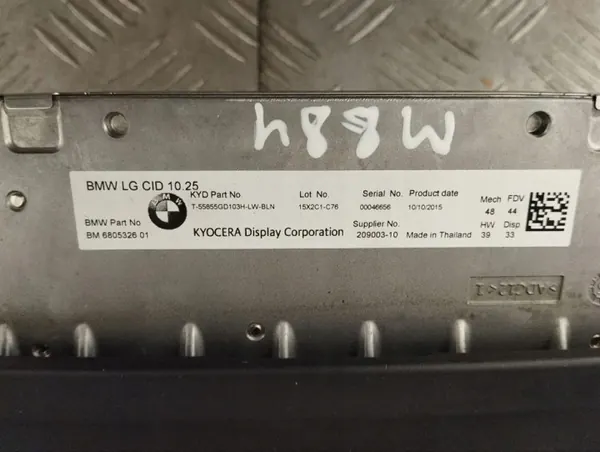 BMW OE 6805326 Käytetty näyttöruutu image 6
