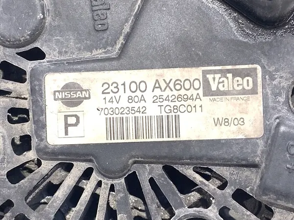 Generaattori Nissan Micra K12 1.2 80KM image 4