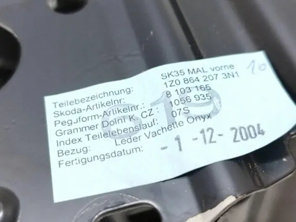 Accoudoir OEM 1Z0864207 pour Skoda Octavia II 2.0 TDI image 7