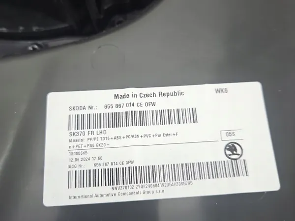 OEM IMPRK1552851 Voor Rechter Deurpaneel Skoda Kamiq image 5