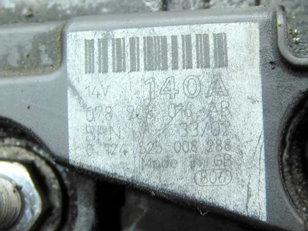 AUDI A6 C5 2.5TDI Alternator 140A 0124525008 image 7